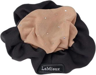 LeMieux Scrunchie mit Crystalnetz für Damen in Schwarz und Beige – Bild 1 von 2