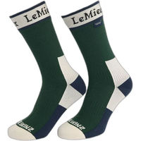 Produktbild von LeMieux Sealskinz Reitsocken Unisex aus Bambus wasserdicht Grün Größe 30/36