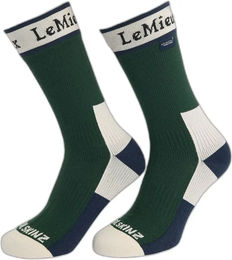 Produktbild von LeMieux Sealskinz Reitsocken Unisex aus Bambus wasserdicht Grün Größe 36/40
