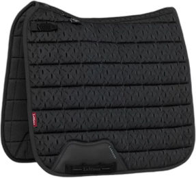 LeMieux Self-Cool 3D Mesh Dressurschabracke für Pferde Schwarz Small/Medium – Bild 1 von 3
