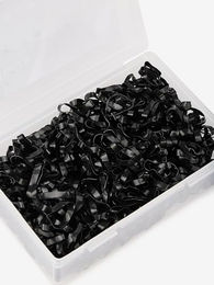 LeMieux Silikon Einflecht-Gummis Schwarz – Bild 1 von 2