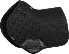 LeMieux Springschabracke Luxury Suede Close Contact Square Schwarz für Warmblut – Bild 1 von 4