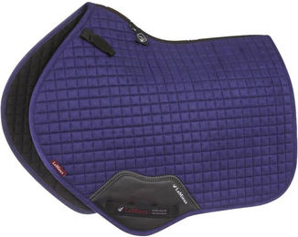 LeMieux Springschabracke Suede CC Square Blau für Warmblut – Bild 1 von 2