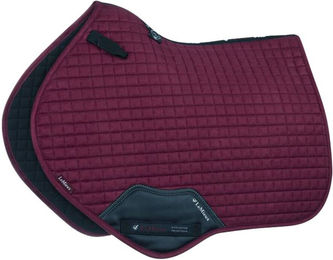 LeMieux Springschabracke Suede CC Square für Ponys in Bordeaux – Bild 1 von 2
