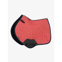 Produktbild von LeMieux Springschabracke Suede Close Contact Square Velours Größe L in Rot oder Rosa