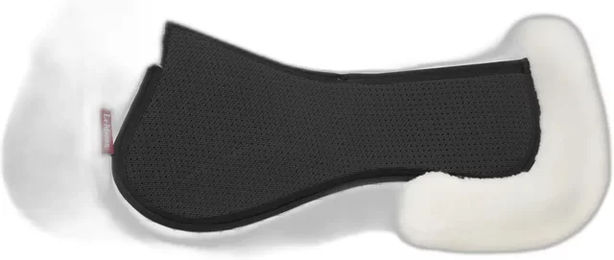LeMieux Streamline Sattelpad Halbpolster Baumwolle Weiß Größe L – Bild 1 von 7