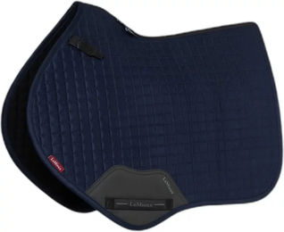 LeMieux Suede Close Contact Springschabracke Blau Grösse L – Bild 1 von 11