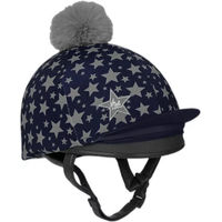 Produktbild von LeMieux Toque für Reithelm aus Seide in Blau