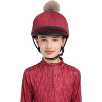 Produktbild von LeMieux Toque für Reithelm Damen aus Seide Rot