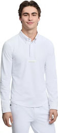Produktbild von LeMieux Turnier-Poloshirt Reitshirt für Herren in Weiß Größe S
