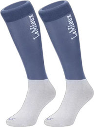 LeMieux Turnierstrümpfe 2er-Set Unisex Blau aus Baumwolle Größe L – Bild 1 von 4