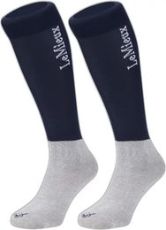 LeMieux Turnierstrümpfe Doppelpack Unisex aus Baumwolle Blau Größe S – Bild 1 von 4