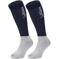 Produktbild von LeMieux Turnierstrümpfe Doppelpack Unisex aus Baumwolle in Blau und Grau