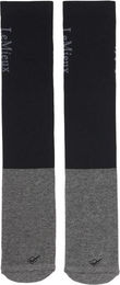 LeMieux Turnierstrümpfe Doppelpack Unisex aus Baumwolle Schwarz Grau Größe M – Bild 1 von 3