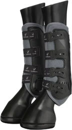 LeMieux Ultra Mesh Snug Hinterbeingamaschen Grau M – Bild 1 von 4