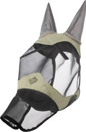 Produktbild von LeMieux Visor-Tek Fliegenmaske für Pferde in Schwarz mit Fleece-Futter Größe S