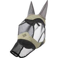 Produktbild von LeMieux Visor-Tek Fliegenmaske für Pferde in Schwarz mit Fleece-Futter Größe S