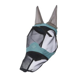 Produktbild von LeMieux Visor-Tek Full Fliegenmaske für Pferde in Blau Türkis mit Fleece Fütterung Größe XL