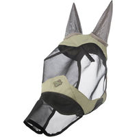 Produktbild von LeMieux Visor-Tek Full Fliegenmaske mit Fleece für Pferde Schwarz Größe XL