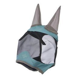 Produktbild von LeMieux Visor-Tek Halbfliegenmaske für Pferde aus Fleece in Blau Türkis Größe XS