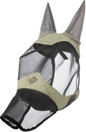LeMieux Visor-Tek Vollfliegenmaske für Pferde aus Fleece in Grün Medium – Bild 1 von 3