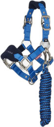 LeMieux Vogue Halfter und Strick Set für Ponys aus Fleece in Blau – Bild 1 von 11