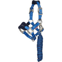 Produktbild von LeMieux Vogue Halfter und Strick Set für Ponys aus Fleece in Blau