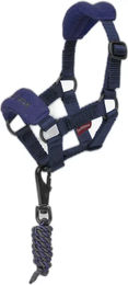 Produktbild von LeMieux Vogue Halfter und Stricke für Ponys aus Fleece in Blau