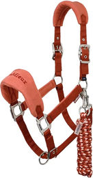 LeMieux Vogue Longe und Halfter für Pferde aus Fleece in Rot Cob – Bild 1 von 1
