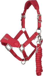 LeMieux Vogue Pferdehalfter aus Nylon in Orange und Rot Größe Full – Bild 1 von 1