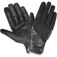 Produktbild von LeMieux Wasserdichte Winter Reithandschuhe aus Leder und Softshell für Damen in Schwarz Größe 8,5/9