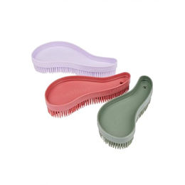 Produktbild von LeMieux Wizard Brush Trio Pferdebürsten-Set aus Kunststoff in Rot Lila und Bunt