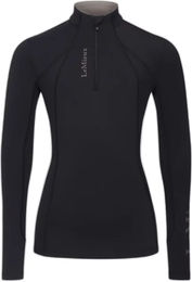 LeMieux Young Rider Classique Base Layer Reitshirt für Kinder Mädchen Schwarz – Bild 1 von 2