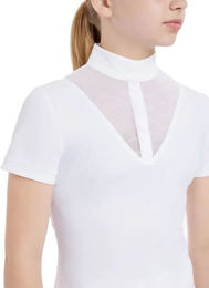 Produktbild von LeMieux Young Rider Eva Kurzärmliges Reitshirt für Mädchen in Weiß