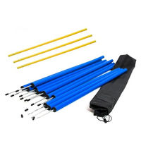 Produktbild von Lemodo Agility Set für Hundetraining mit Hürden und Slalomstangen aus Kunststoff in Blau