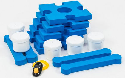Lemodo Schnüffelset für Hunde in Blau aus Schaumstoff für Agility und Geruchssinn Training – Bild 1 von 2