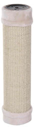 Leo De Luxe Kratzsäule für Katzen aus Sisal und Plüsch, Beige, Ø 12 x 48 cm – Bild 1 von 1
