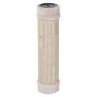 Produktbild von Leo De Luxe Kratzsäule für Katzen aus Sisal und Plüsch, Beige, Ø 12 x 48 cm