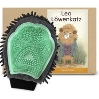 Produktbild von LEO LÖWENKATZ 2 in 1 Fellpflegehandschuh für Katzen aus Silikon in Grün
