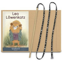 Produktbild von LEO LÖWENKATZ Katzen Spielangel mit Zebra-Muster und Buchenholzstab