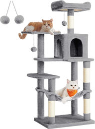 Leobert Kratzbaum für Katzen in Grau – Bild 1 von 2
