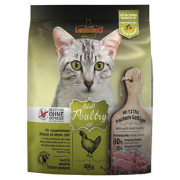 Leonardo Adult GF Poultry Getreidefreies Trockenfutter für ausgewachsene Katzen mit Geflügel 300 g - 300 g – Bild 1 von 5