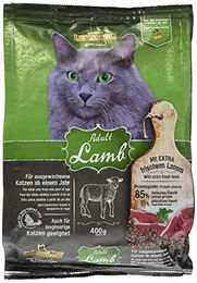 Leonardo Adult Katzenfutter Lamm 400g Trockenfutter für ausgewachsene Katzen ohne Farb- und Aromastoffe sowie Konservierungsstoffe - 400 g – Bild 1 von 5