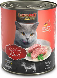 Leonardo Bio Katzenfutter Reich an Rind Getreidefrei Ohne Zucker Adult 6 x 800 g – Bild 1 von 4