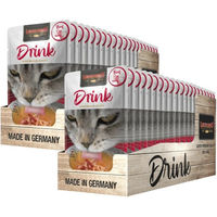 Produktbild von Leonardo Catfood Drink Adult Katzen Ergänzungsfutter Rind und Huhn 2x20x40g