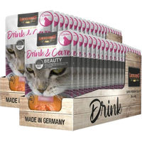 Produktbild von Leonardo Catfood Drink Care Beauty Chicken Nassfutter für erwachsene Katzen zur Unterstützung von Haut und Fell 2x20x40g