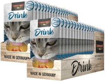 Leonardo Catfood Drink Lachs und Huhn Ergänzungsfutter für erwachsene Katzen 2x20x40g – Bild 1 von 2