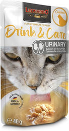 Produktbild von Leonardo Drink & Care Urinary Liquid Diätfutter Huhn 10x40g - 10 x 40 g