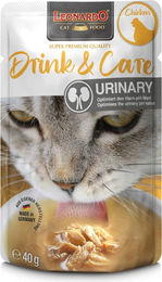 Leonardo Drink & Care Urinary Liquid Nahrungsergänzung für Katzen mit Huhn 20x40 g - 40 g – Bild 1 von 4
