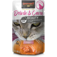 Produktbild von Leonardo Drink und Care Beauty Liquid Huhn Haut-Fell-Supplement für Katzen 20x 40g